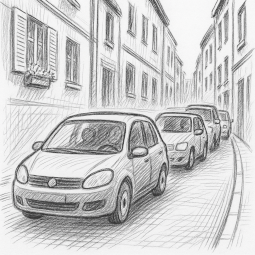 Parken auf den Straßen